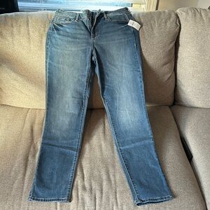 Old Navy Women’s Midrise Power Slim Straight Jeans Size 6 Tall
